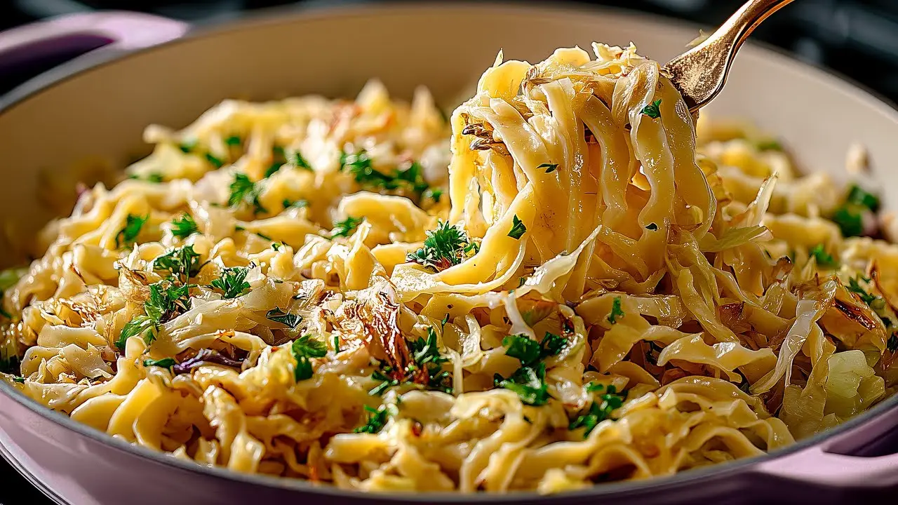 When I Have Cabbage and Pasta, I Make This! Just 4 Ingredients